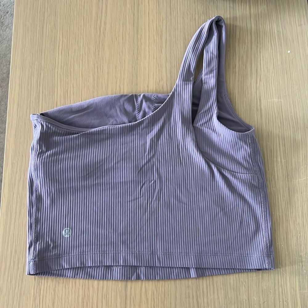 Lululemon Ribbed Nulu Asymmetrical Yoga Tank